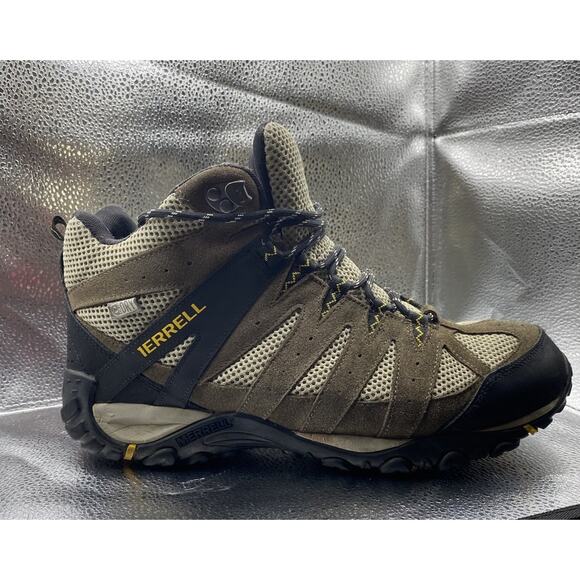 MERRELL WIDE WIDTH “Accentor 3” Men’s Hiking Boot Size 11W Dark Brown Waterproof - Picture 4 of 12